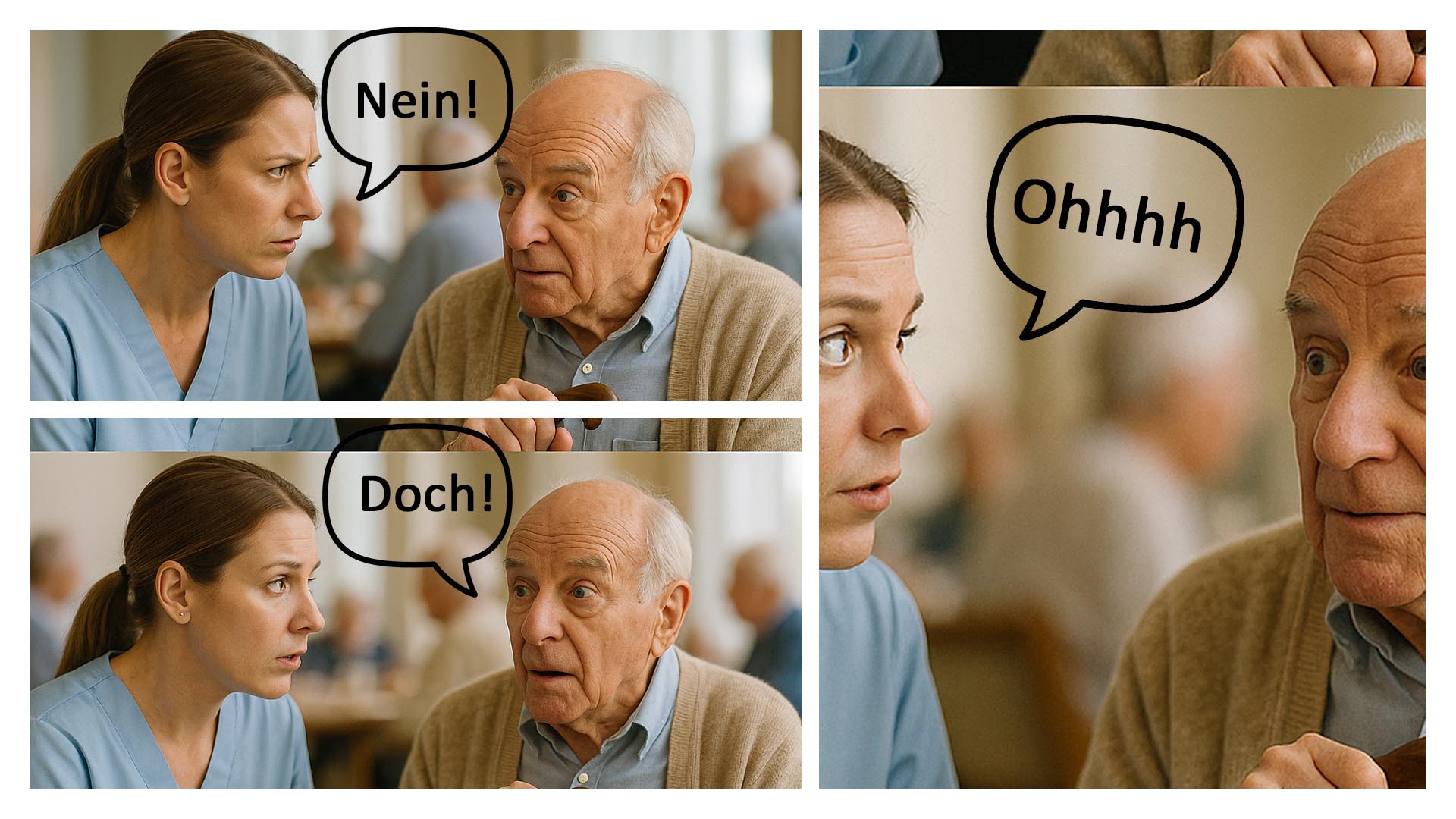 Relevant sprechen statt diskutieren: situative Kommunikation mit Menschen mit Demenz
