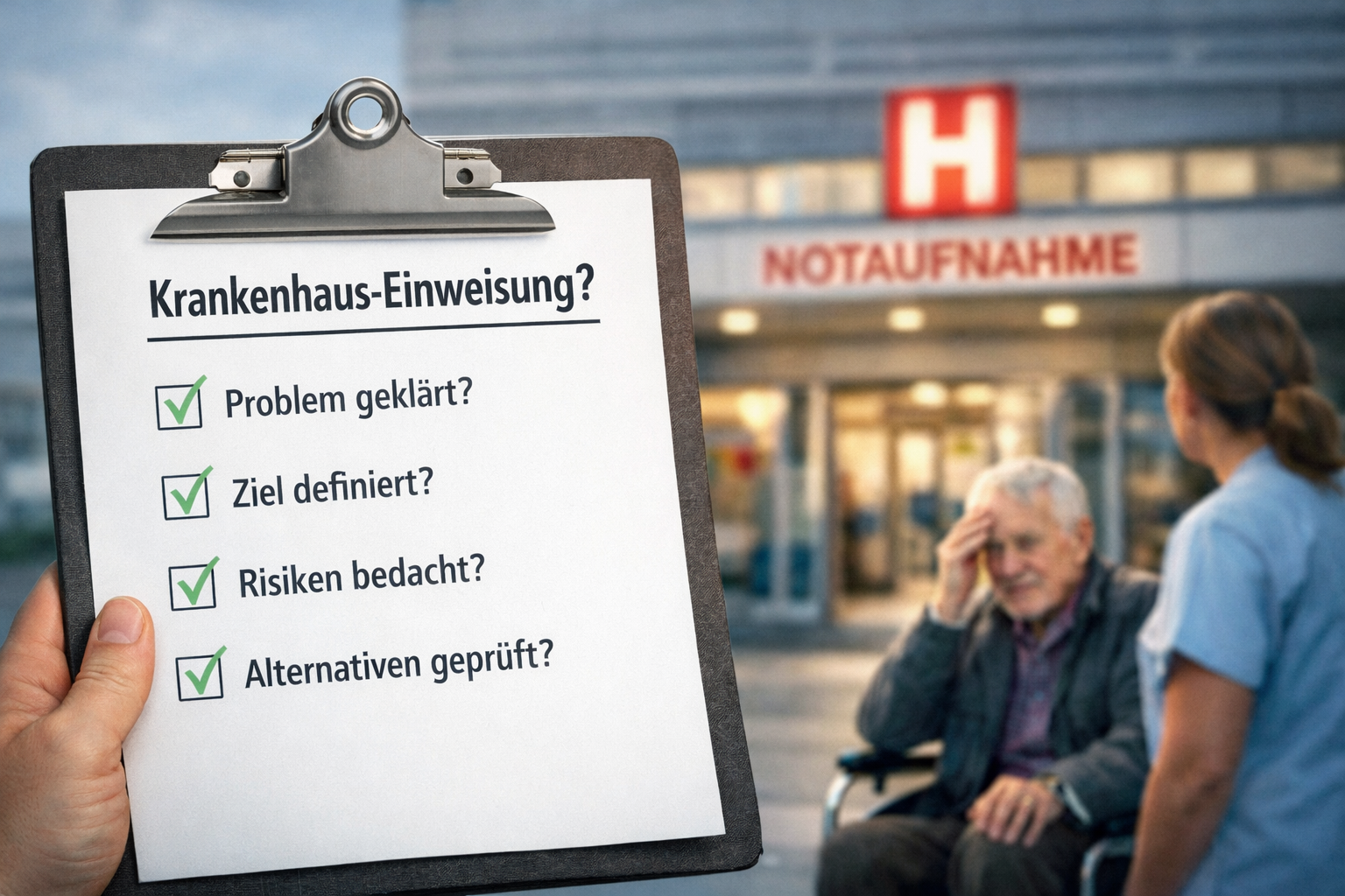 Warum Sie Krankenhauseinweisungen bei Demenz gut abwägen sollten